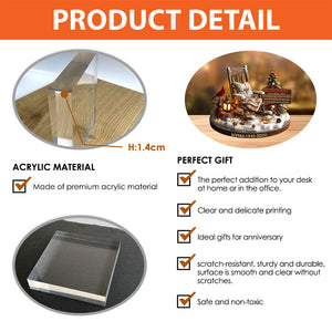 Christmas In Heaven - Personalized Custom Shaped Acrylic Plaque