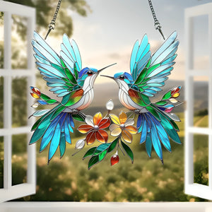 Hummingbird Window Hanging Suncatcher Ornament - Perfect Gift For Hummingbird Lover