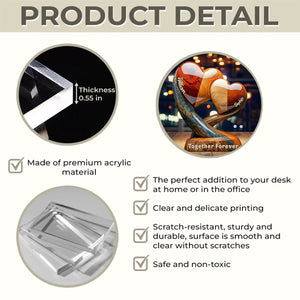 You And Me We Got This - Personalized Couple Custom Shaped Acrylic Plaque