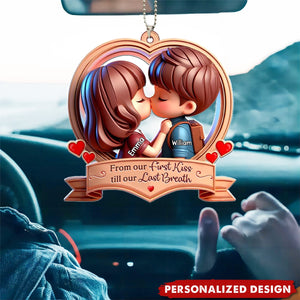 Personalized Couple Acrylic Ornament - Gift Idea For Couple - Drive Safe I Love You