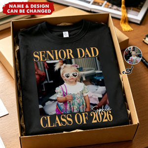 Custom Photo Senior Mom Graduation - Personalized T-Shirt