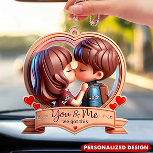 Personalized Couple Acrylic Ornament - Gift Idea For Couple - Drive Safe I Love You