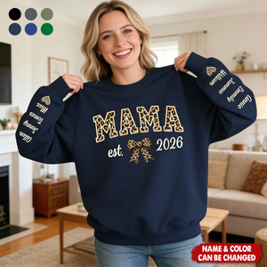 Mom Heart Full Of Love, Custom Sweatshirt With Design On Sleeve