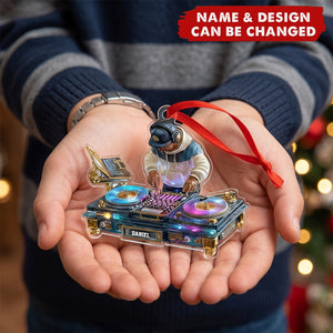 Personalized DJ Booth Design Acrylic Ornament- Gift For DJ Lovers