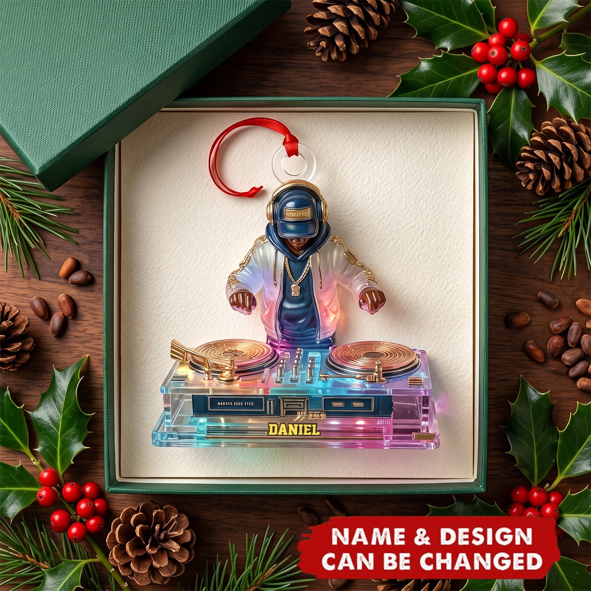 Personalized DJ Booth Design Acrylic Ornament- Gift For DJ Lovers