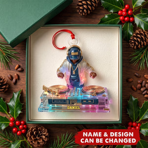 Personalized DJ Booth Design Acrylic Ornament- Gift For DJ Lovers