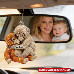 Monkey Punch Acrylic Car Ornament - Personalized Gifts