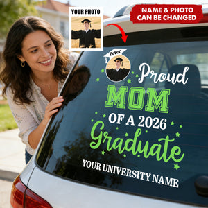 Proud Mom - Personalized Custom Photo Graduation Sticker