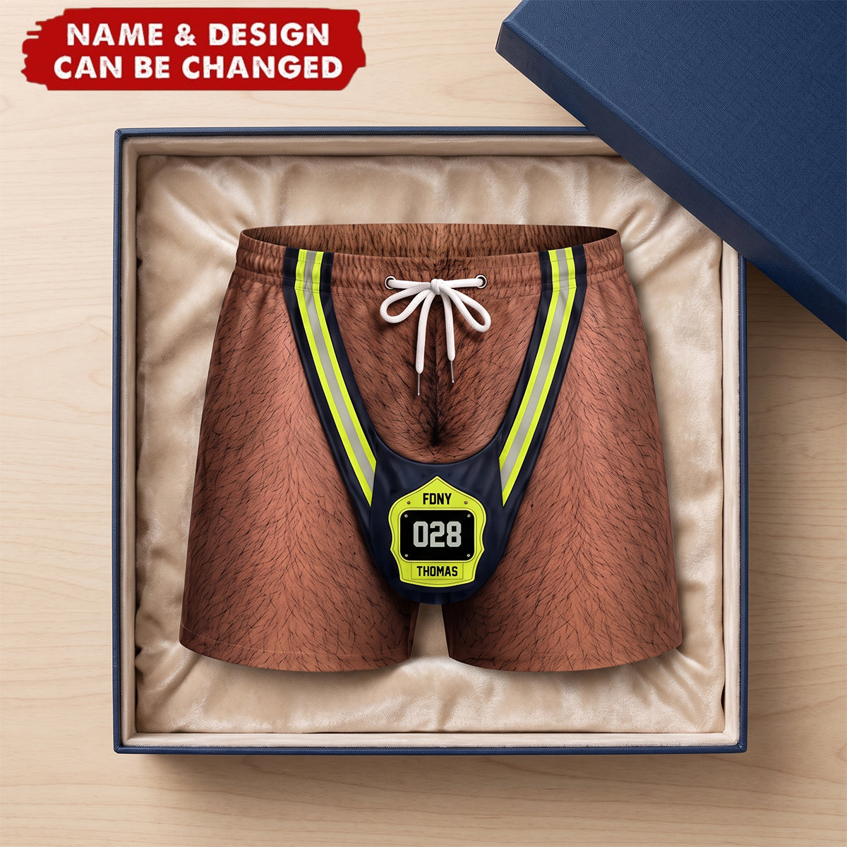 Funny Firefighter Beach Shorts