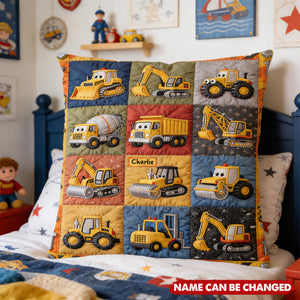 Construction Machines - Personalized Pillow