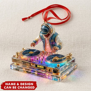 Personalized DJ Booth Design Acrylic Ornament- Gift For DJ Lovers
