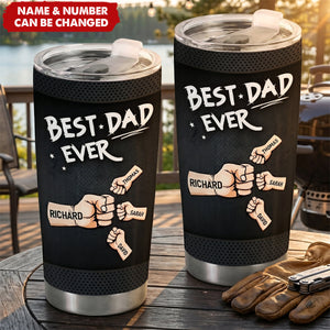 Custom Tumbler - Personalized Father's Day Birthday Gifts For Dad, Grandpa - Best Dad Ever Daily