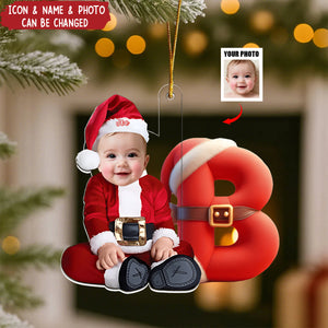Merry Xmas - Personalized Kid Transparent Ornament