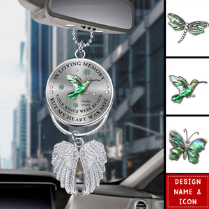 Your Wings Were Ready But My Heart Was Not - Personalized Memorial Wings Ornament