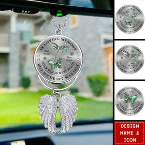 Your Wings Were Ready But My Heart Was Not - Personalized Memorial Wings Ornament