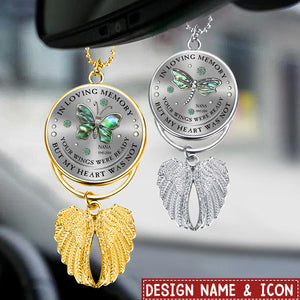 Your Wings Were Ready But My Heart Was Not - Personalized Memorial Wings Ornament