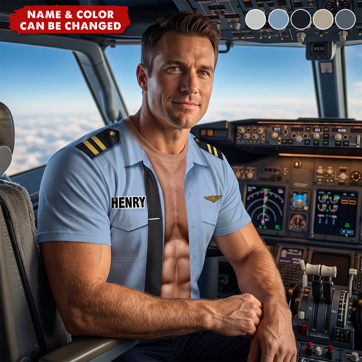 No Gym, Just Pilot T-Shirt - Personalized Gifts