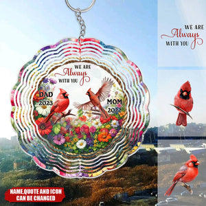 Those We Love Don't Go Away - Personalized Memorial Acrylic Keychain