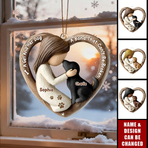 Paws Of The Heart - Personalized 1-Layer Acrylic Ornament
