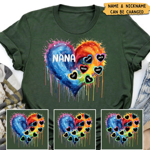 Grandma Sweethearts Custom Names - Personalized Shirt