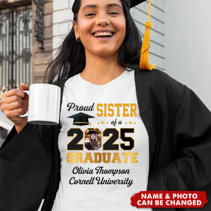 Custom Photo Congratulations On Your Graduation - Family Personalized T-shirt