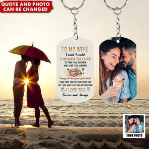 Personalized To My Husband Or Wife 2 Side Keychain