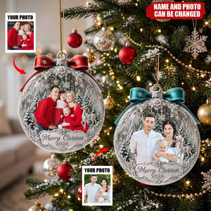 Sparkling Joy To Our Little Family - Personalized Christmas Acrylic Ornament