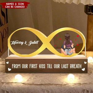 From Our First Kiss Till Our Last Breath - Personalized LED Night Light