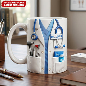 Doctor And Tools - Personalized Custom Coffee Mug, Gift For Medical Professionals