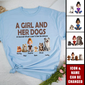 Unbreakable Bond With My Dogs- Personalized Shirt