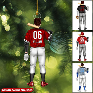 Personalized Gift For Baseball Batter Christmas Ornament