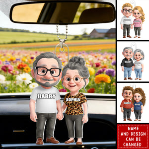 Love You For Life - Personalized Car Hanger, Gift for Couple, for Him, for Her