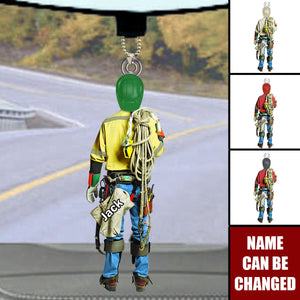 Lineman Acrylic Car Ornament - Personalized Gifts For Lineman