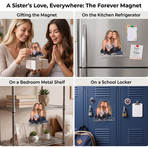 Turn Your Photo Into Art - Personalized Fridge Magnet, Gift for Besties