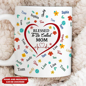Blessed To Be Called Grandma - Personalized Mug, Gift For Grandma, Gift For Mother's Day