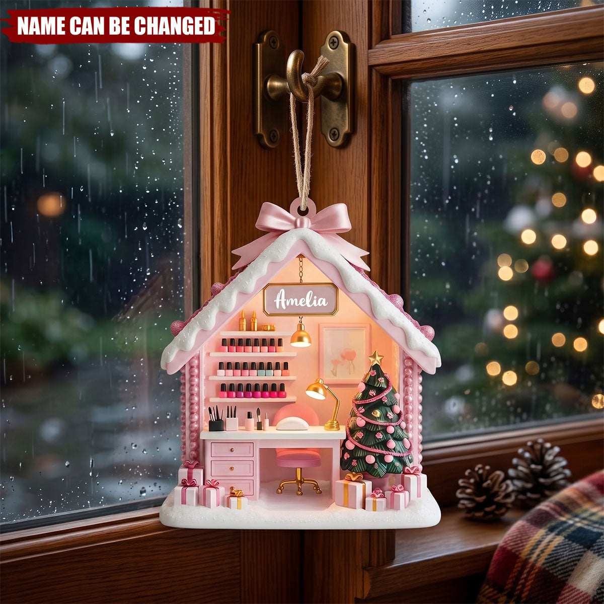 Where Every Nail Is A Masterpiece, Wood Ornament, Gift For Nail Artist