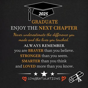 Personalized Leather Graduation Bracelet - Meaningful Gift for New Grads