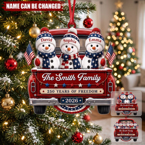 Driven By Love United By Freedom - Personalized Acrylic Custom Shape Ornament