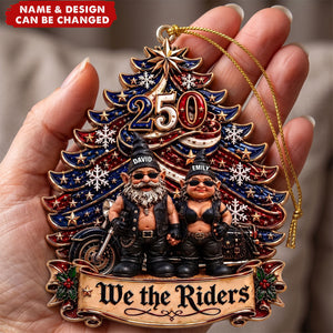 Biker Motorcycle Gnome Couple - Personalized Gifts For Couple