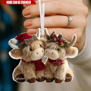 You & Me We Got This - Personalized Highland Cow Ornament
