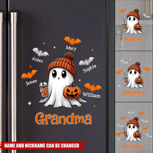 Personalized Gift For Grandma Fall Season Halloween Grandma Decal
