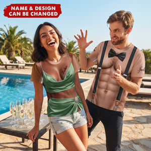 Bridesmaid And Best Men Bikini For Summer - Personalized Funny T-shirt