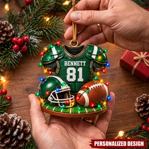Custom Jersey & Helmet Ornament