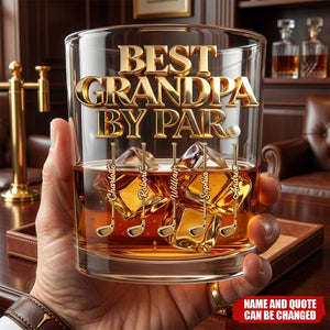 Legendary Golf Dad - Personalized Whiskey Glass, Father's Day Gift For Dad, Grandpa