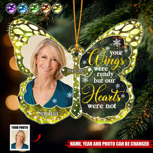 Custom Photo I Am Always With You Memorial - Personalized Custom Shaped Acrylic Ornament