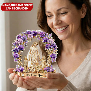 Mom Makes Every Day Beautiful - Personalized Acrylic Block Plaque