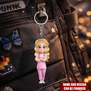 I Am A Nurse - Personalized Acrylic Keychain