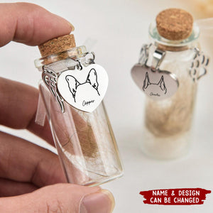 Gone But Not Forgotten - Memorial Personalized Custom Pet Fur Keepsake Jar - Sympathy Gift For Pet Owners, Pet Lovers