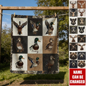 Love Hunting - Personalized Hunting Blanket