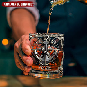 Proud Sailor - Personalized Boating Whiskey Glass